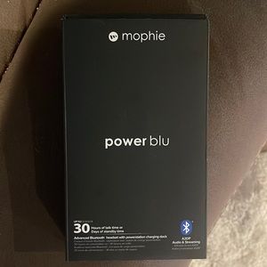 Mophie Power Blu Bluetooth Headset - Black